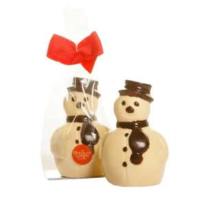 100g White Chocolate Snowman Decorated