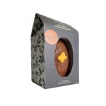 orange crisp chocolate egg displayed in box