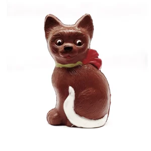 Large Chocolate Cat Unwrapped