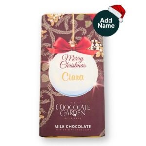 christmas red bar with bauble on wrapper