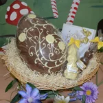 Large 2.5kg Easter Egg in Basket with Chocolates