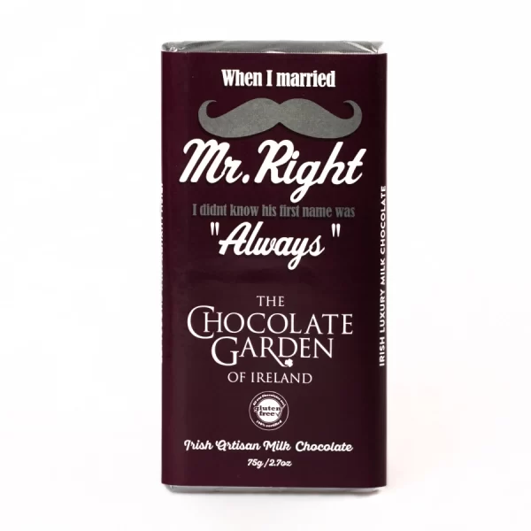When I Married Mr Right 75g Chocolate Bars
