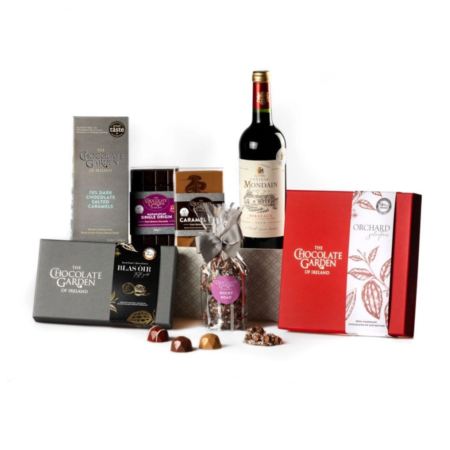 Wine Gift Basket - Chocolate Connoisseur's Choice