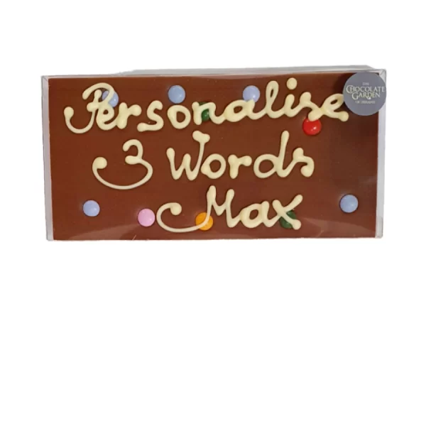 Personalised Chocolate Bar 100g