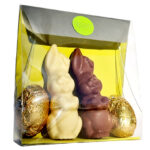 Satchel of Twin Bunnies & Eggs